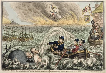 Britse Zeelieden slepen de Deense Vloot de Haven in, of De Breedbodem Leviathan probeert Billy