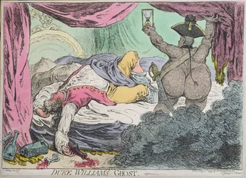Het spook van hertog Willem, gepubliceerd door Hannah Humphrey in 1799