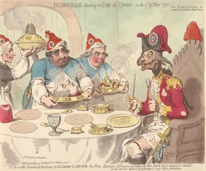 Dumouriez dineert in staatsie in St. James op 15 mei 1793