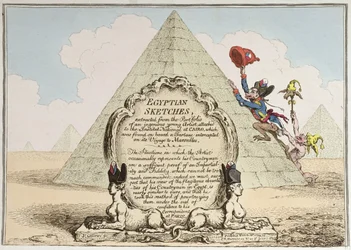Egyptische schetsen, uitgegeven door Hannah Humphrey in 1799