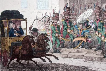 Duitse nonchalance, of de ergernis van kleine Boney, of de diplomatieke late reis door Parijs