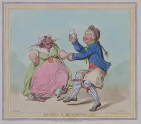 Mijn Poll en Mijn Partner Joe, gegraveerd door T. Adams, uitgegeven door Hannah Humphrey, 1796