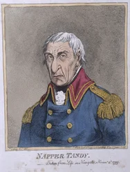 Napper Tandy (1740-1803) gepubliceerd door Hannah Humphrey in 1799
