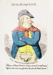 Marine Welsprekendheid, uitgegeven door Hannah Humphrey in 1795 (detail)
