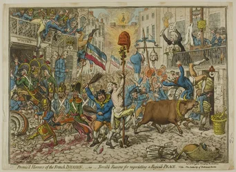 Beloofde verschrikkingen van de Franse invasie