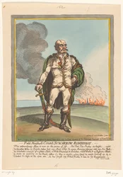 Spotprent op Aleksandr Soevorov, 1799