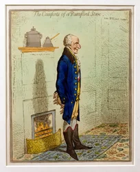 De Gemakken van een Rumford Kachel, uitgegeven door Hannah Humphrey, 1800