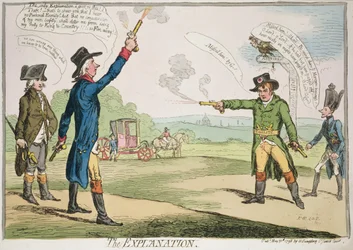 De uitleg, uitgegeven door Hannah Humphrey, 1787