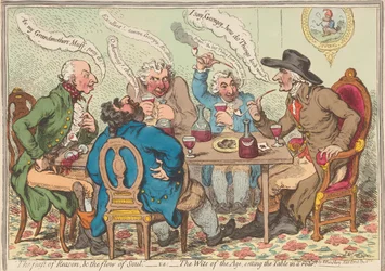 Het feest van de rede en de stroom van de ziel - dat wil zeggen - De geesten van het tijdperk doen de tafel daveren