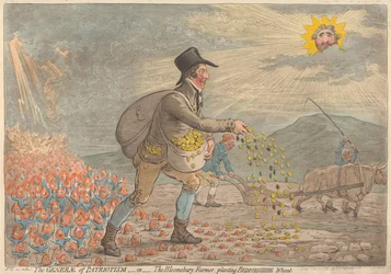 De generaal van het patriottisme - of - de boer van Bloomsbury, die tarwe uit Bedfordshire plant