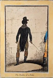 De schaduw van een hertog, uitgegeven door Hannah Humphrey in 1795
