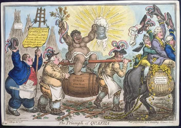 De Triomf van Quassia, gepubliceerd door Hannah Humphrey in 1806