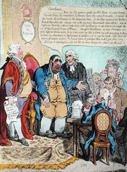 De uitgeputte patriot, of de laatste stervende toespraak van de vertegenwoordiger van Westminster op de jaarlijkse bijeenkomst op 10 oktober 1800, gehouden in de Shakespeare Tavern, gepubliceerd door Hannah Humphrey in 1800