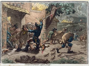 Verenigde Ieren op Dienst, gepubliceerd door Hannah Humphrey in 1798