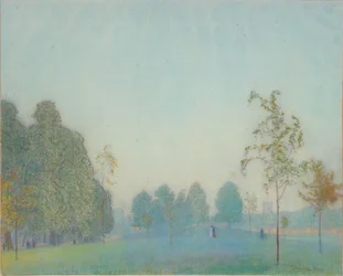 Parkscène en Toren, 1912