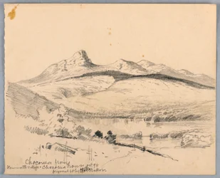 Mt. Chocorua vanuit Tamworth, New Hampshire