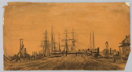 Scheepswerf en pier