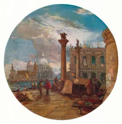 Uitzicht in Venetië, ca. 1853