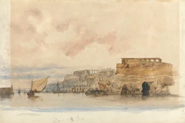 Uitzicht op Valetta, Malta