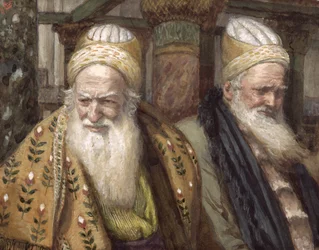 Annas en Kajafas, illustratie voor Het Leven van Christus