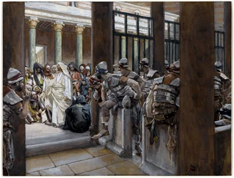 Maar niemand legde handen op Hem, illustratie voor Het leven van Christus