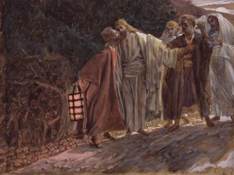 Gegroet Meester, en hij kuste hem, illustratie voor Het Leven van Christus