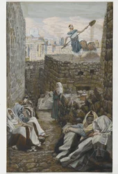 Hij die zijn tarwe wijdt, illustratie uit Het leven van onze Heer Jezus Christus