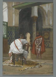 Jezus Voor Pilatus - Tweede Interview, illustratie uit Het Leven van Onze Heer Jezus Christus, 1886-94