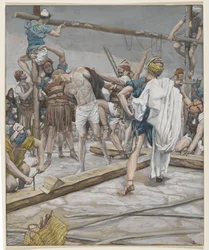 Jezus Ontkleed, illustratie uit Het Leven van Onze Heer Jezus Christus, 1886-94