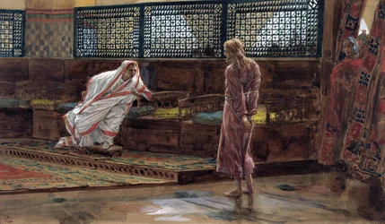 Jezus voor het Eerst voor Pilatus, illustratie voor Het Leven van Christus, c.1886-94