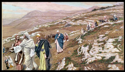 Jezus op Weg naar Galilea, illustratie voor Het Leven van Christus