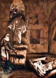 Jezus wekt Lazarus op uit het graf, 1897