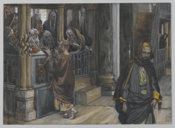 Judas Gaat de Joden Vinden, illustratie uit Het Leven van Onze Heer Jezus Christus, 1886-94