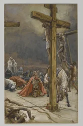 De Bekentenis van Sint Longinus, illustratie uit Het Leven van Onze Heer Jezus Christus, 1886-94