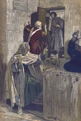 De eerste ontkenning van Sint Petrus (uit 