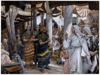 De genezing van de zoon van de heerser, illustratie voor Het leven van Christus