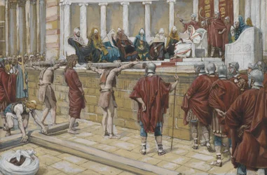 Het Vonnis op de Gabbatha, illustratie uit Het Leven van Onze Heer Jezus Christus, 1886-94