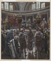 Het Ochtendvonnis, illustratie uit Het Leven van Onze Heer Jezus Christus, 1886-94
