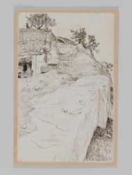 Graven van de Vallei van Hinnom, illustratie uit Het Leven van Onze Heer Jezus Christus