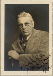 Portret van de dichter William Butler Yeats 1865-1939