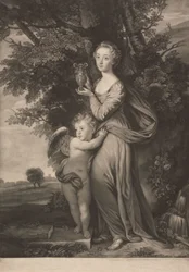Juffrouw Frances Greville en haar Broer als 