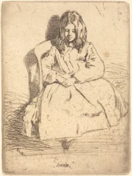Annie zittend