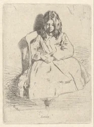 Annie, zittend