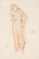 Geklede figuur, staand