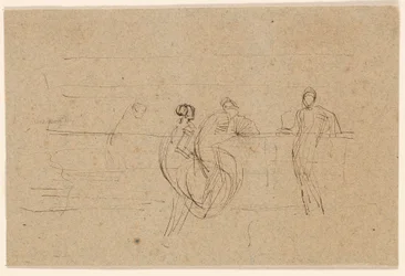 Figuren bij een balustrade