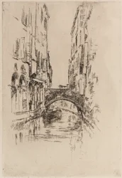 Gondel onder een Brug