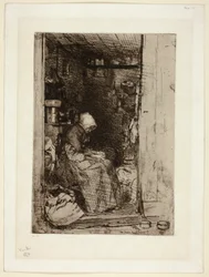 De oude vrouw met lompen (La Vieille aux Loques)