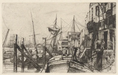 Limehouse, uit de Thames Set (Een Serie van Zestien Etsen van Scènes aan de Theems en Andere Onderwerpen)