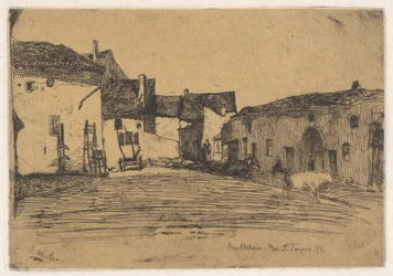 Liverdun, uit de Franse Set (Douze Eaux-Fortes d)
