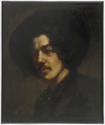 Portret van Whistler met een Hoed